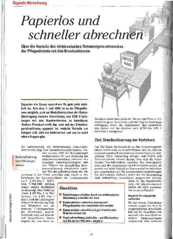 Vorschauseite 1: Papierlos und schneller abrechnen