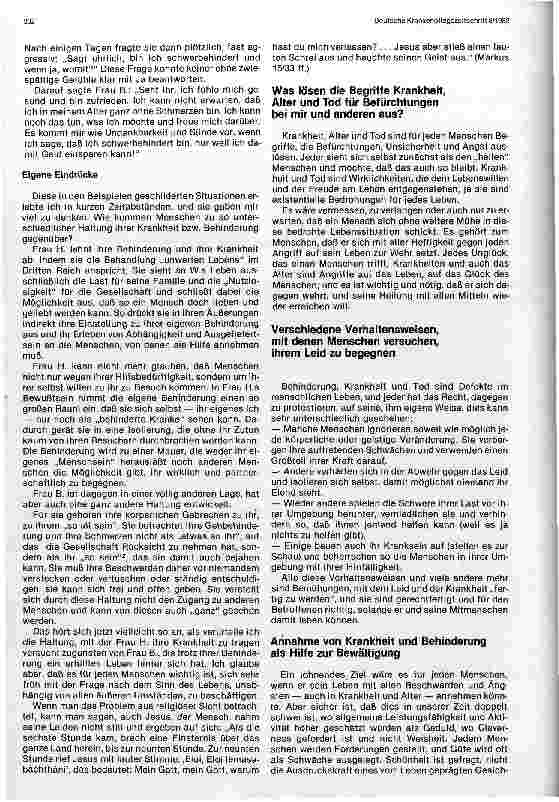 Vorschauseite 3: Gemeindekrankenpflege - Von der Partnerschaft zwischen dem Kranken und seinen Helfern als Hilfe zur Bewältigung von Krankheit und Leid
