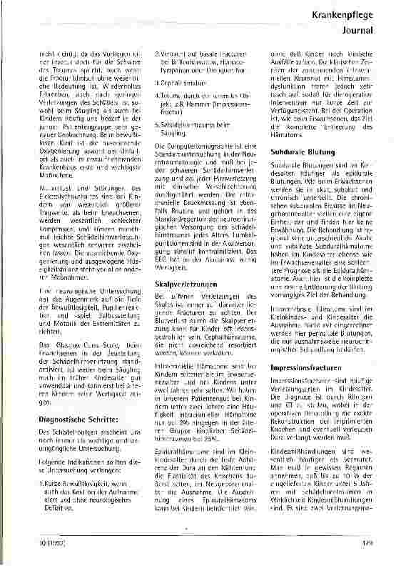 Vorschauseite 3: Das Schädelhirntrauma beim Kind