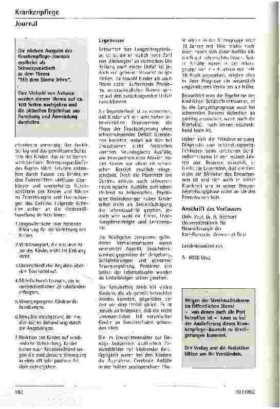 Vorschauseite 4: Das Schädelhirntrauma beim Kind