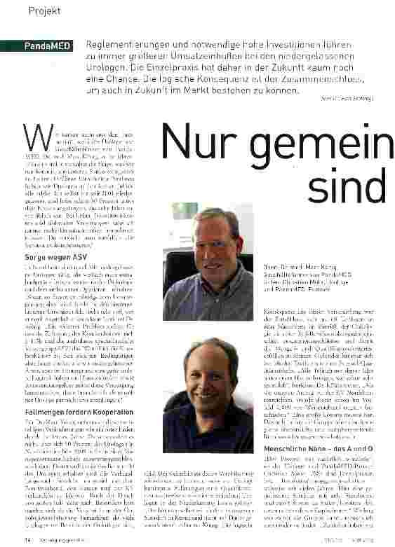 Vorschauseite 1: Nur gemeinsam sind wir stark!