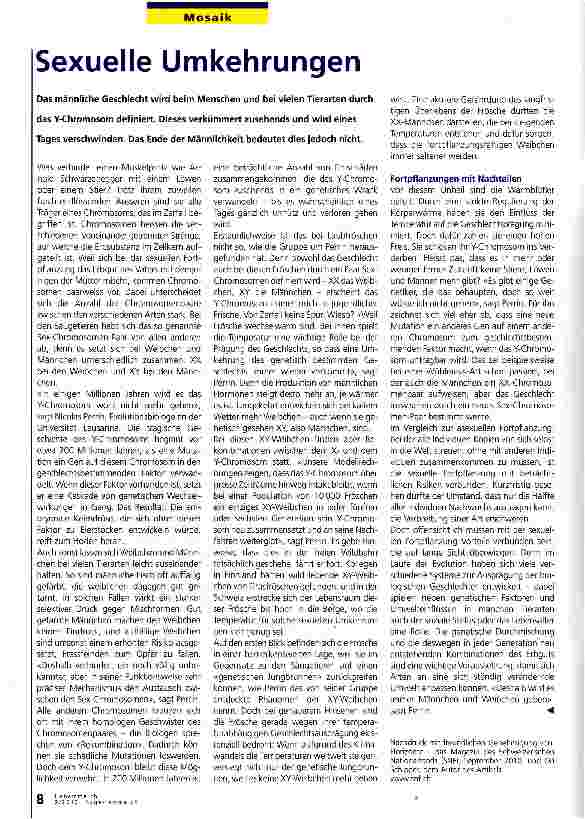 Vorschauseite 1: Sexuelle Umkehrungen