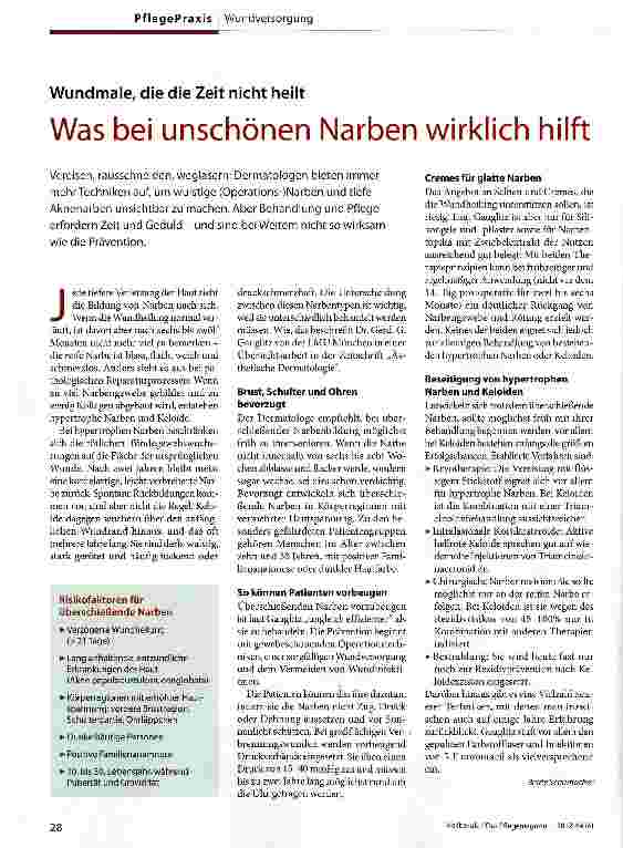 Vorschauseite 1: Was bei unschönen Narben wirklich hilft