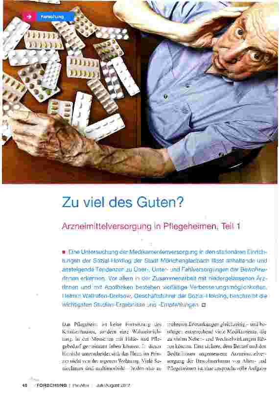 Vorschauseite 1: Zu viel des Guten?
