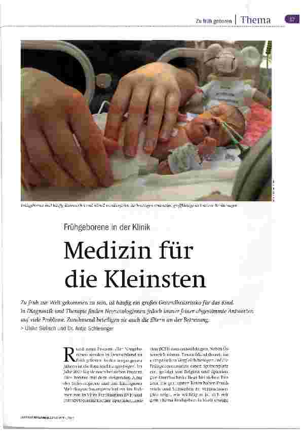 Vorschauseite 1: Medizin für die Kleinsten
