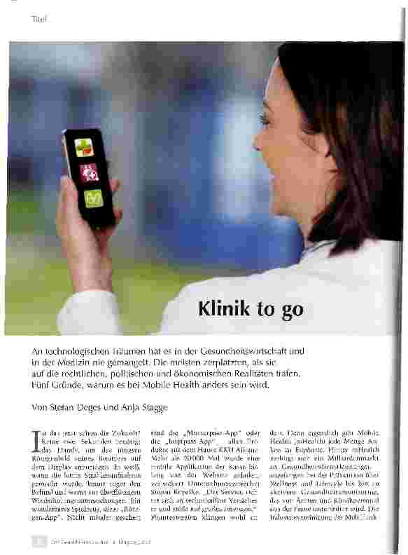 Vorschauseite 1: Klinik to go