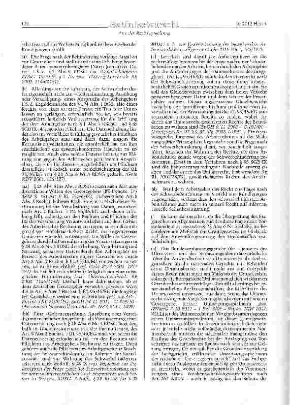 Vorschauseite 4: Frage des Arbeitgebers nach einer Schwerbehinderung im Arbeitsverhältnis