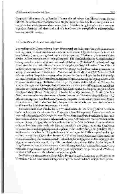 Vorschauseite 3: Ethikberatung in der NeonatologieHandlungsdilemmata aus zehn Jahren Praxis einesKlinischen Ethikkomitees