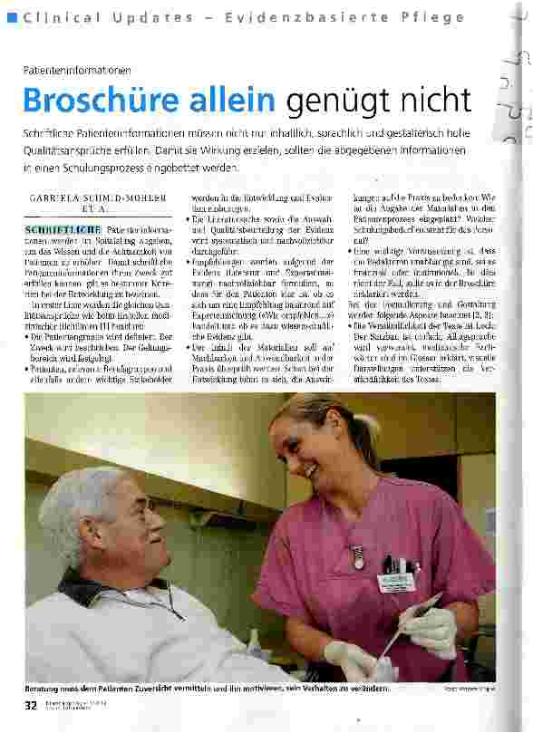 Vorschauseite 1: Broschüre allein genügt nicht