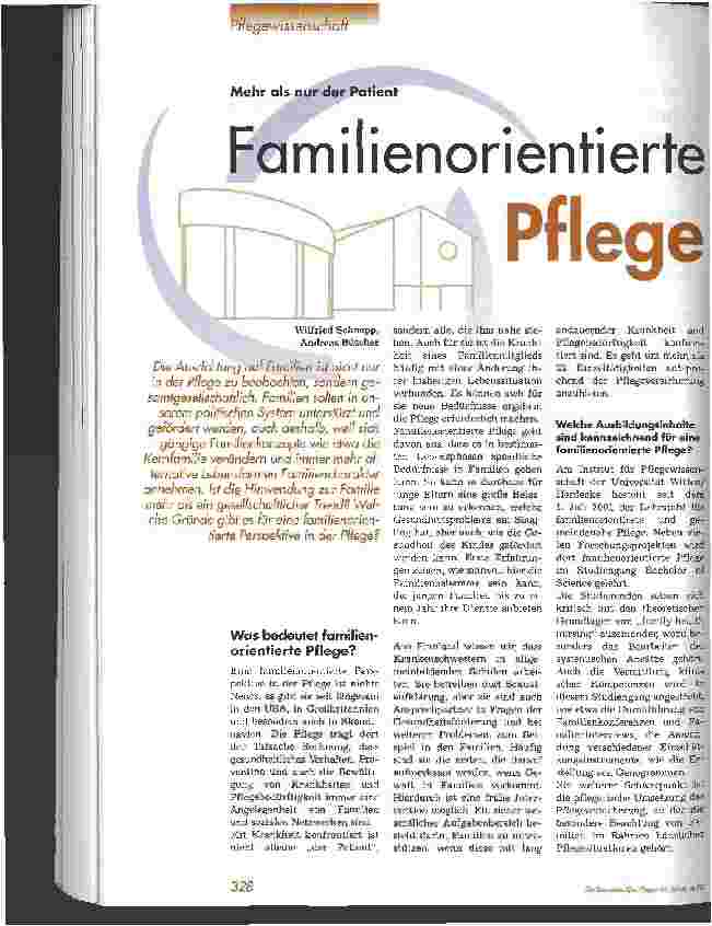 Vorschauseite 1: Familienorientierte Pflege