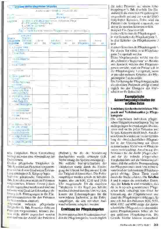 Vorschauseite 2: Erfassung von pflegerischen Leistungen Teil 2