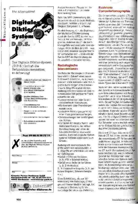 Vorschauseite 3: Mehr Informationen aus Digitalbildern Neuere Entwicklungen bei den Bild gebenden Verfahren