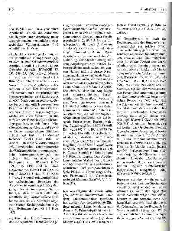 Vorschauseite 3: Apothekenrechtliches Verbot des Fremdund Mehrbesitzes BGH, Urteil vom 25. April 2002