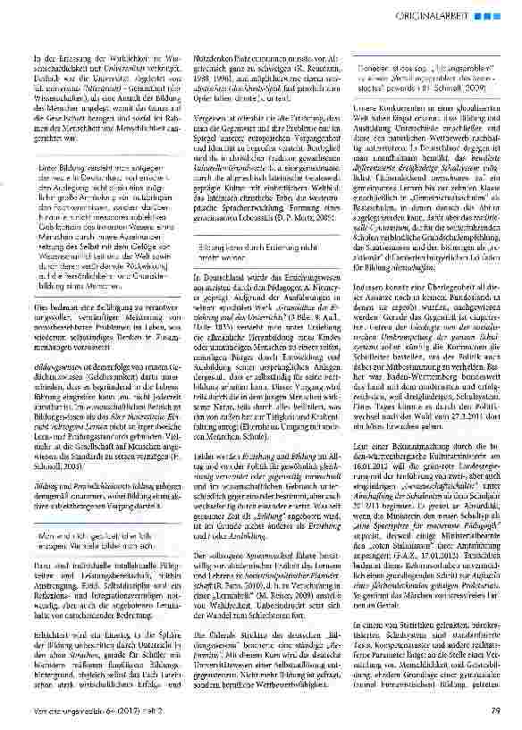 Vorschauseite 2: „Bildung in einem Zeitalter zunehmender Gleichheit - ein Weg zur „Ochlokratie?