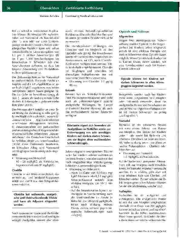 Vorschauseite 4: Perioperative Schmerztherapie bei Kindern
