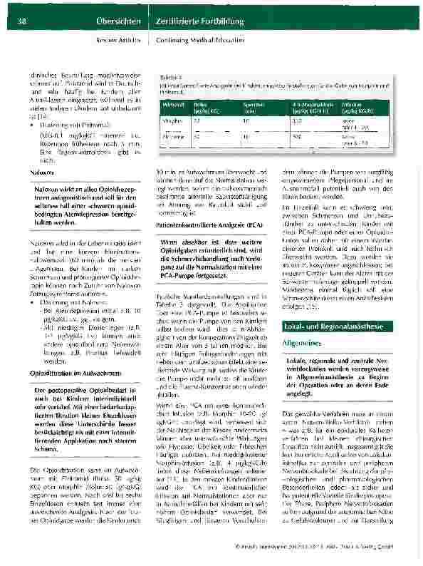 Vorschauseite 6: Perioperative Schmerztherapie bei Kindern