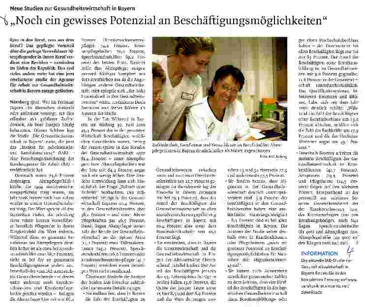 Vorschauseite 1: „Noch ein gewisses Potenzial an Beschäftigungsmöglichkeiten