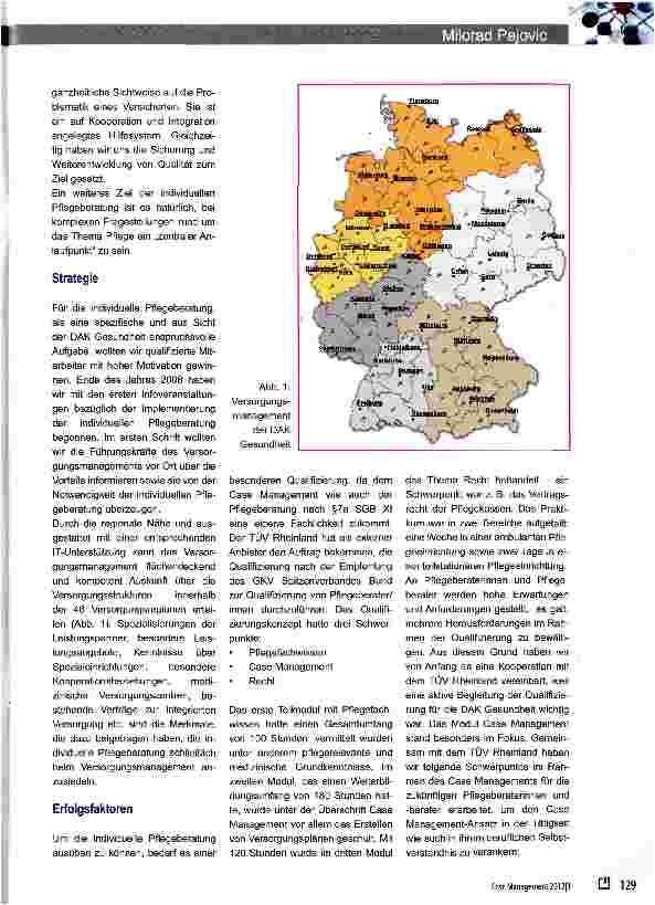 Vorschauseite 2: Die Implementierung des Case Managements im Rahmen der individuellen Pflegeberatung nach § 7a SGB XI bei der DAK Gesundheit