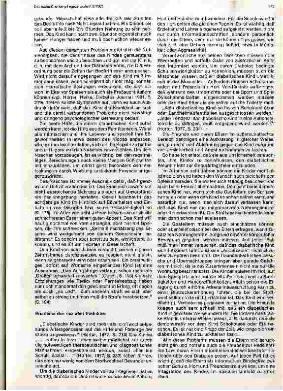 Vorschauseite 5: Pädagogische Probleme beim diabetischen Kind