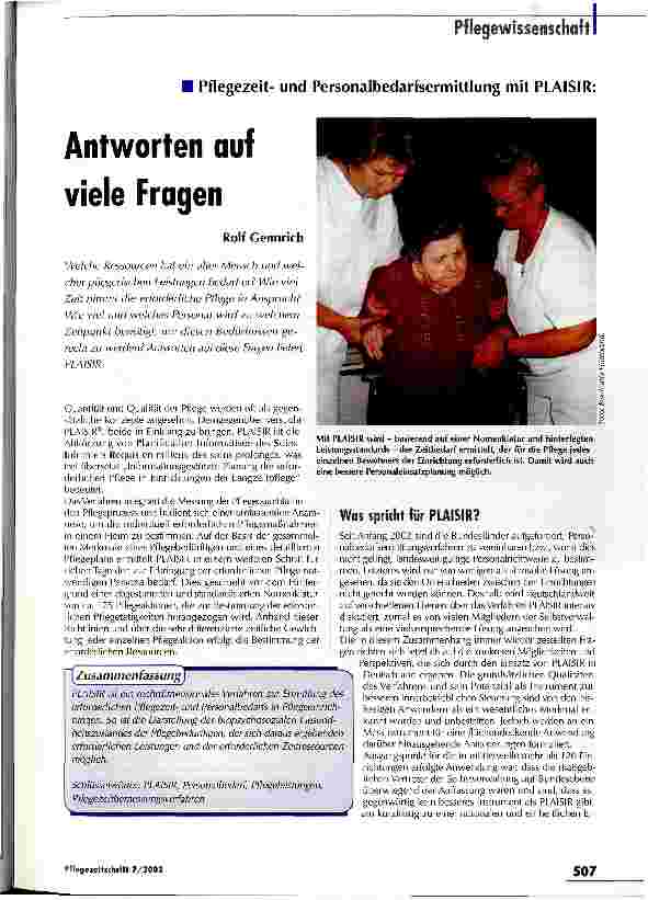Vorschauseite 1: Antworten auf viele Fragen