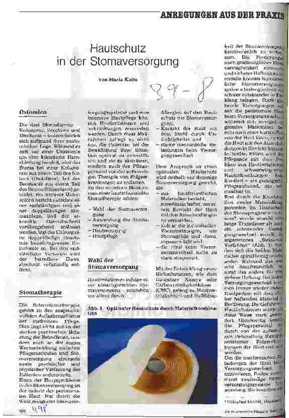 Vorschauseite 1: Hautschutz in der Stomaversorgung