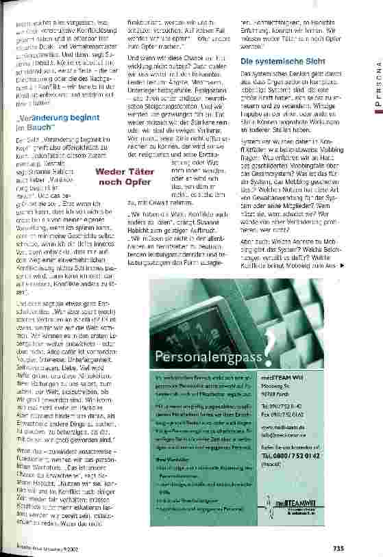 Vorschauseite 2: Konflikte am Arbeitsplatz Teure Leistungsbremsen in heikler Zeit