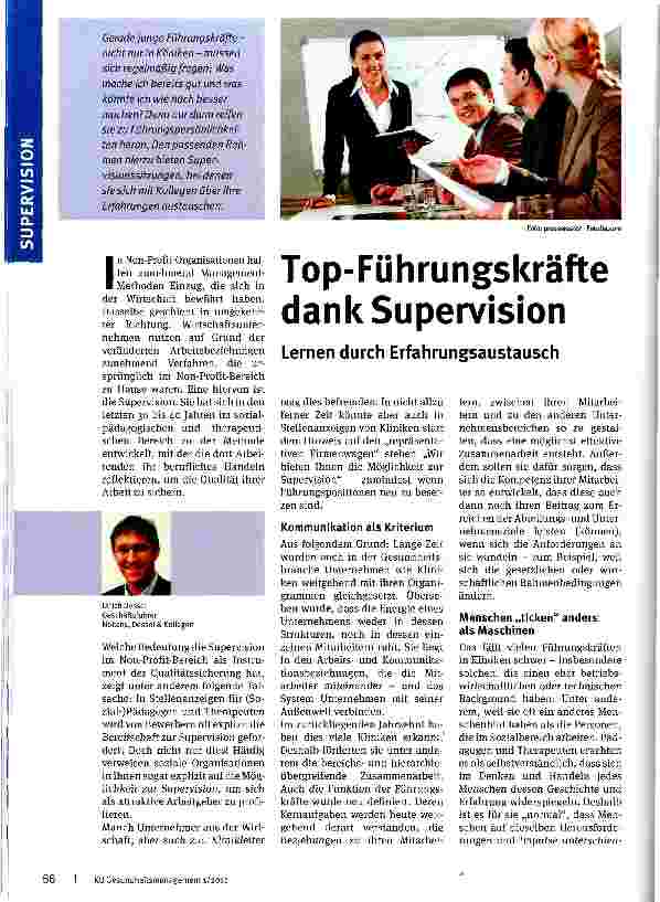 Vorschauseite 1: Top-Führungskräfte dank Supervision