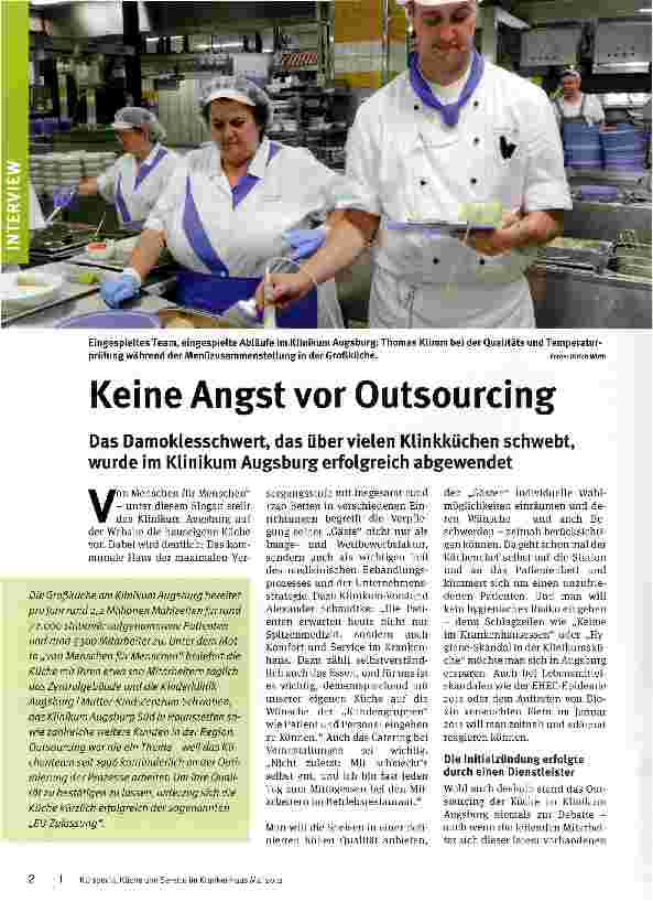 Vorschauseite 1: Keine Angst vor Outsourcing