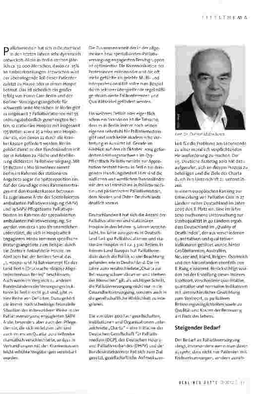 Vorschauseite 2: Betreuung Schwerstkranker und Sterbender -Perspektiven der Palliativmedizin