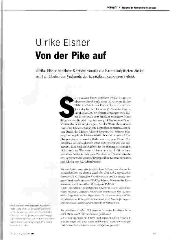 Vorschauseite 1: Ulrike Eisner Von der Pike auf