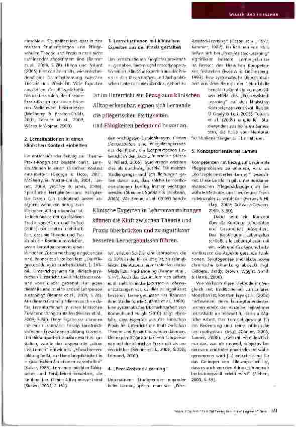 Vorschauseite 3: Theorie-Praxis-Transfer in der Pflegeausbildung Evidenzbasierte Curriculum-Reformen: Ein Beispiel aus den USA
