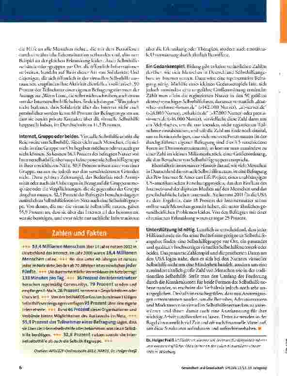 Vorschauseite 3: Virtuelle Solidarität