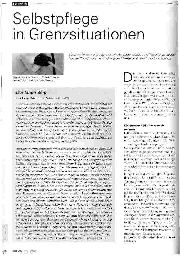 Vorschauseite 1: Selbstpflege in Grenzsituationen