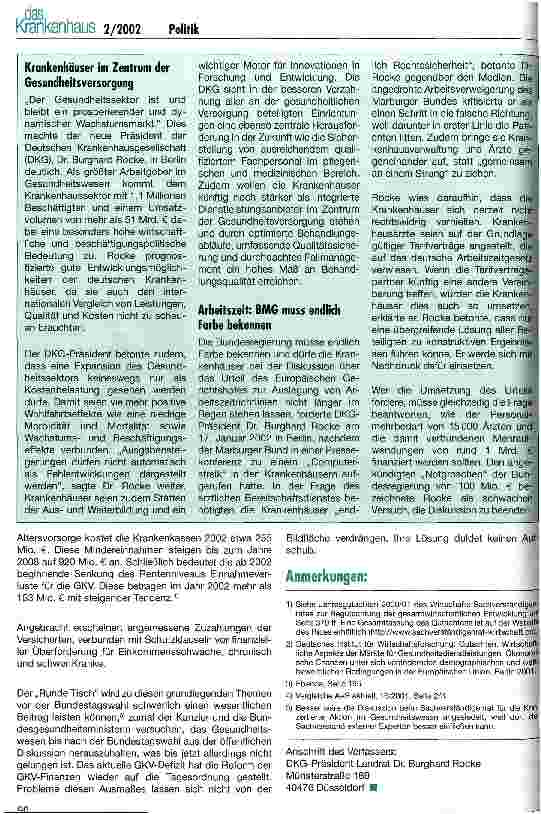 Vorschauseite 4: Die Balance muss stimmen Mehr Wirtschaftlichkeit der Leistungen ebenso nötig wie Verbesserung der Einnahmen