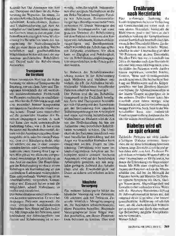 Vorschauseite 2: Rehabilitationsberater in Fachkliniken