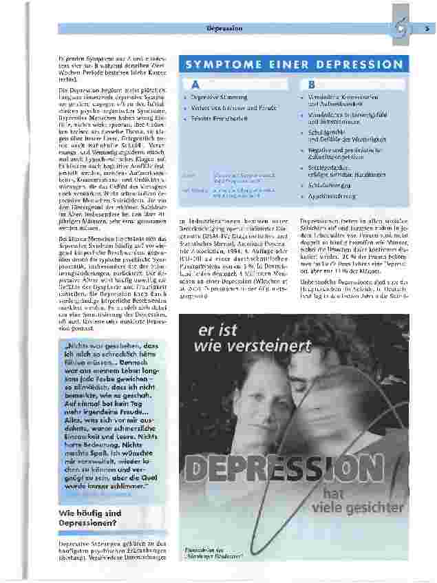 Vorschauseite 2: Volkskrankheit Depression