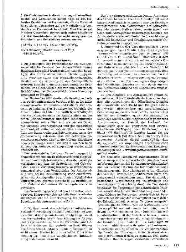 Vorschauseite 2: Einsicht in Gehaltslisten