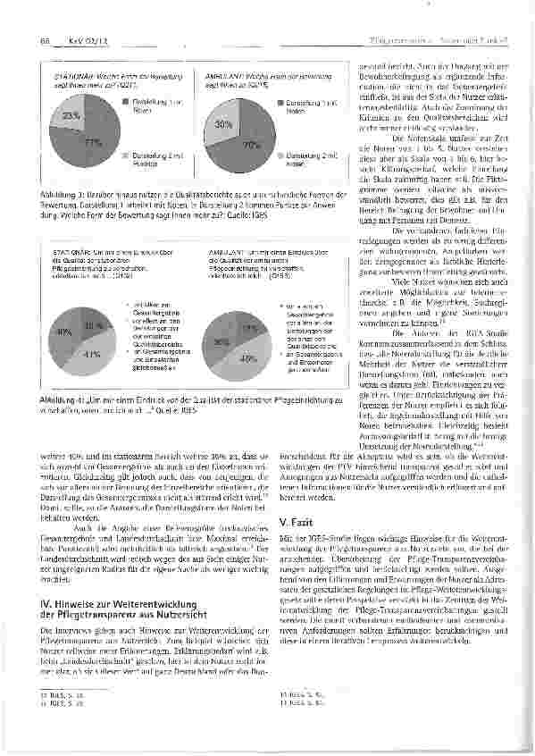 Vorschauseite 3: Pflegetransparenz - Noten oder Punkte, was wollen die Nutzer?