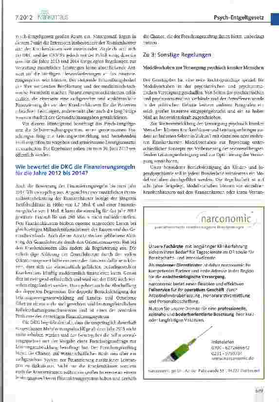 Vorschauseite 5: Das Psych-Entgeltgesetz: Was bringt es für die Krankenhäuser?