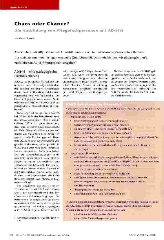 Vorschauseite 1: Chaos oder Chance?