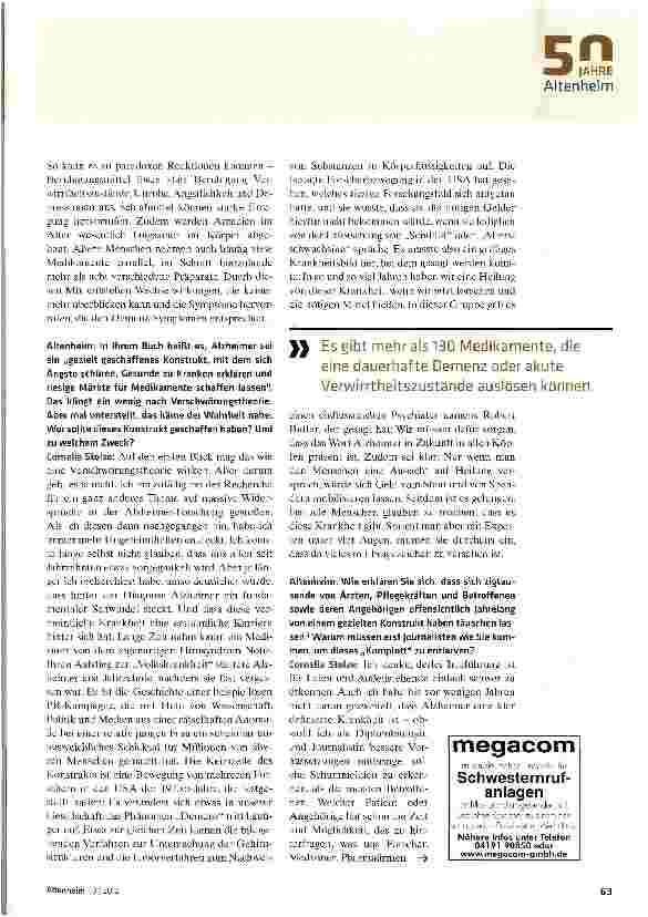 Vorschauseite 3: Volkskrankheit oder Volksverdummung?