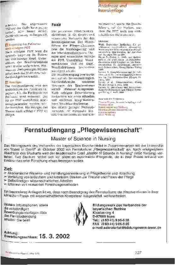 Vorschauseite 6: Die Perkutane Dilatationstracheostomie aus pflegerischer Sicht