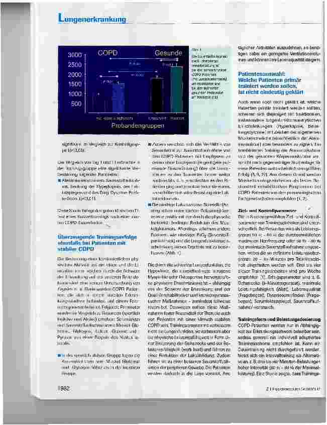 Vorschauseite 3: Ernährungsund Trainingstherapie bei Patienten mit einer chronisch-obstruktiven Lungenerkrankung (COPD)