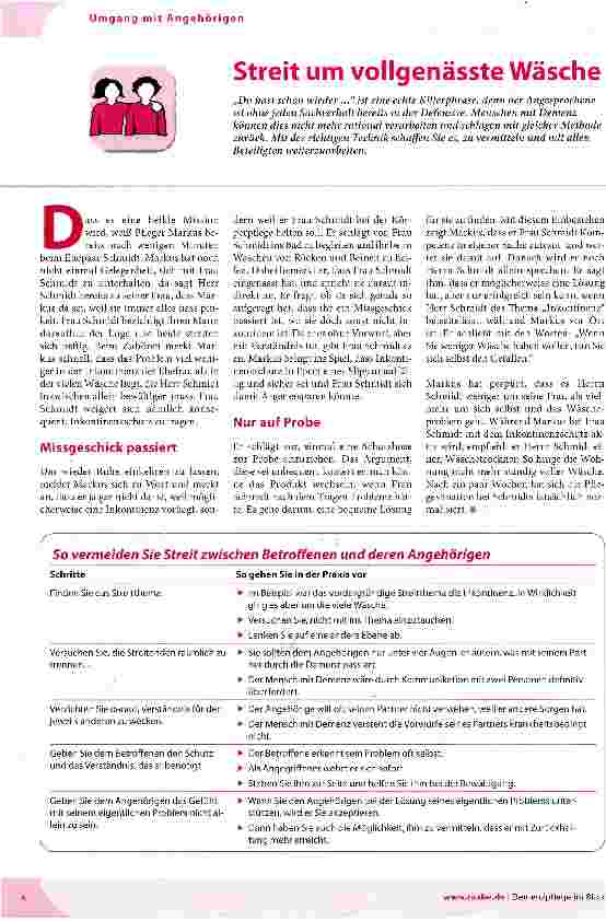 Vorschauseite 1: Streit um vollgenässte Wäsche