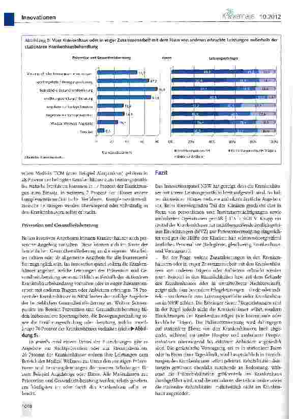 Vorschauseite 5: Krankenhäuser auf dem Weg zu regionalen Gesundheitszentren