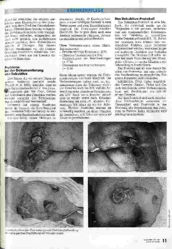 Vorschauseite 2: Dekubitus-Protokoll ermöglicht wirksame Behandlung