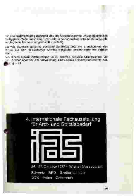 Vorschauseite 2: Auswahl eines Desinfektionsmittels