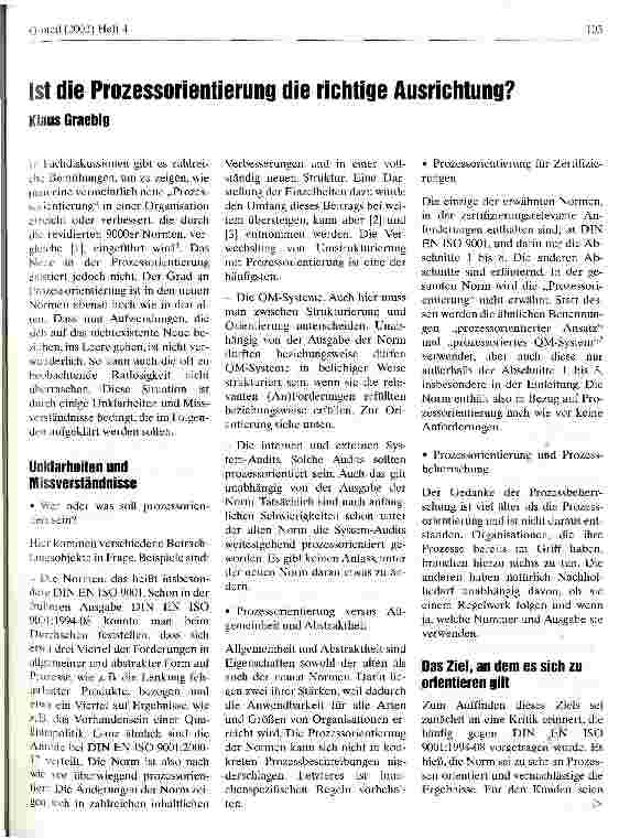Vorschauseite 1: Ist die Prozessorientierung die richtige Ausrichtung?