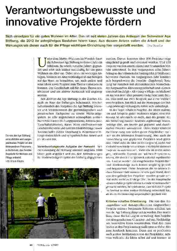 Vorschauseite 1: Verantwortungsbewusste und innovative Projekte fördern