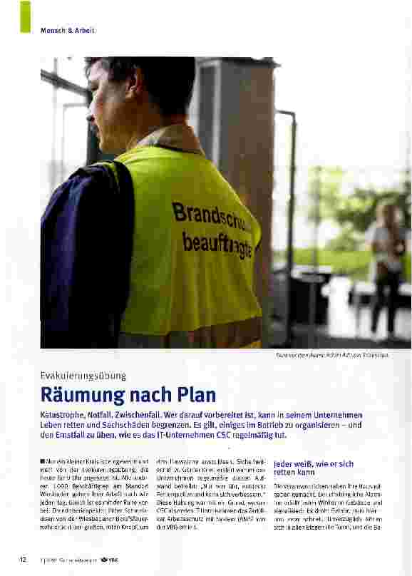 Vorschauseite 1: Räumung nach Plan